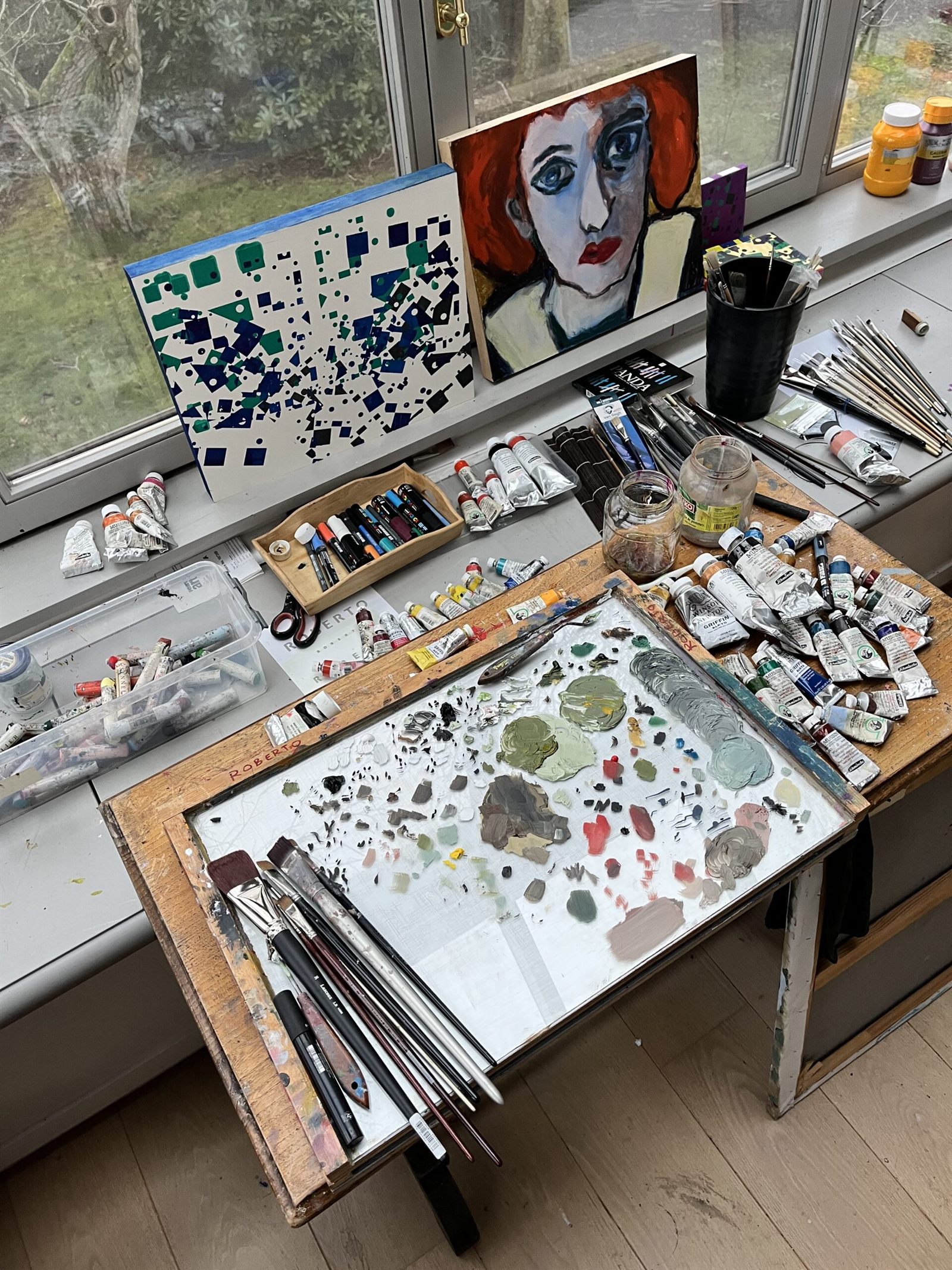 The studio in Bevel, Antwerp